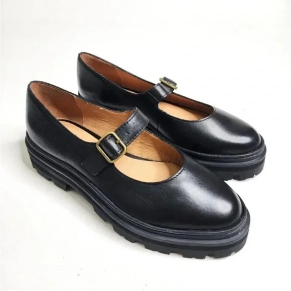 Madewell Freya Platform Leather Lugsole Mary Jane size 9
Wore 1 time - Picture 2 of 7